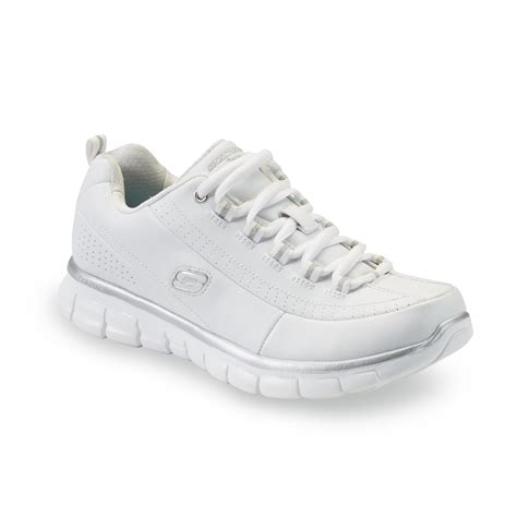 skechers white sneakers women's.